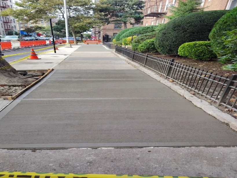 demonstration of a fixed sidewalk